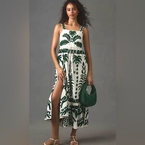 Farm Rio Sleeveless Embroidered Maxi, XL